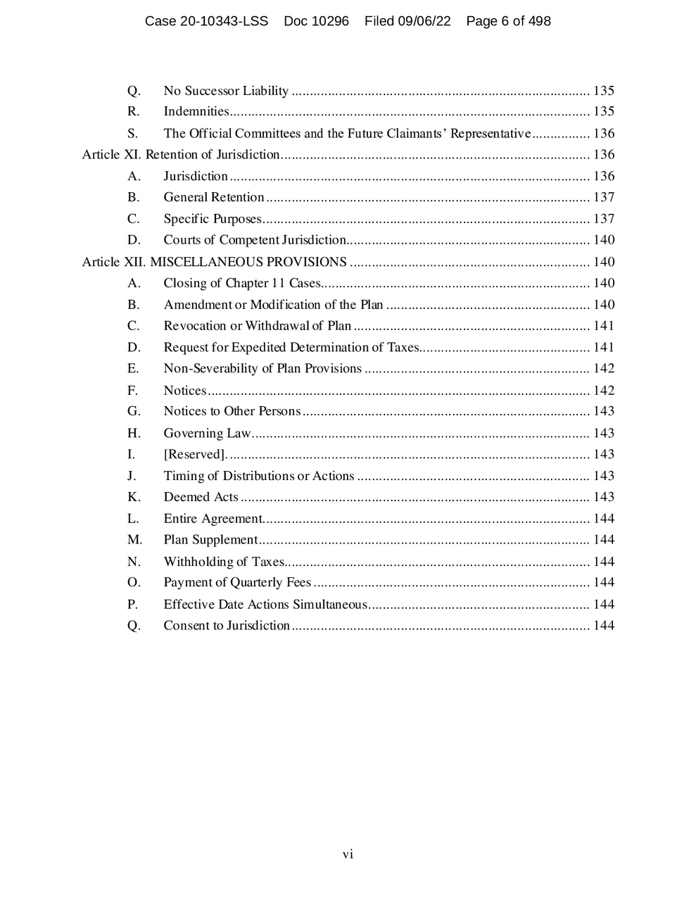 Third Modified Fifth Amended Chapter 11 Plan of Reorganization for Boy ...